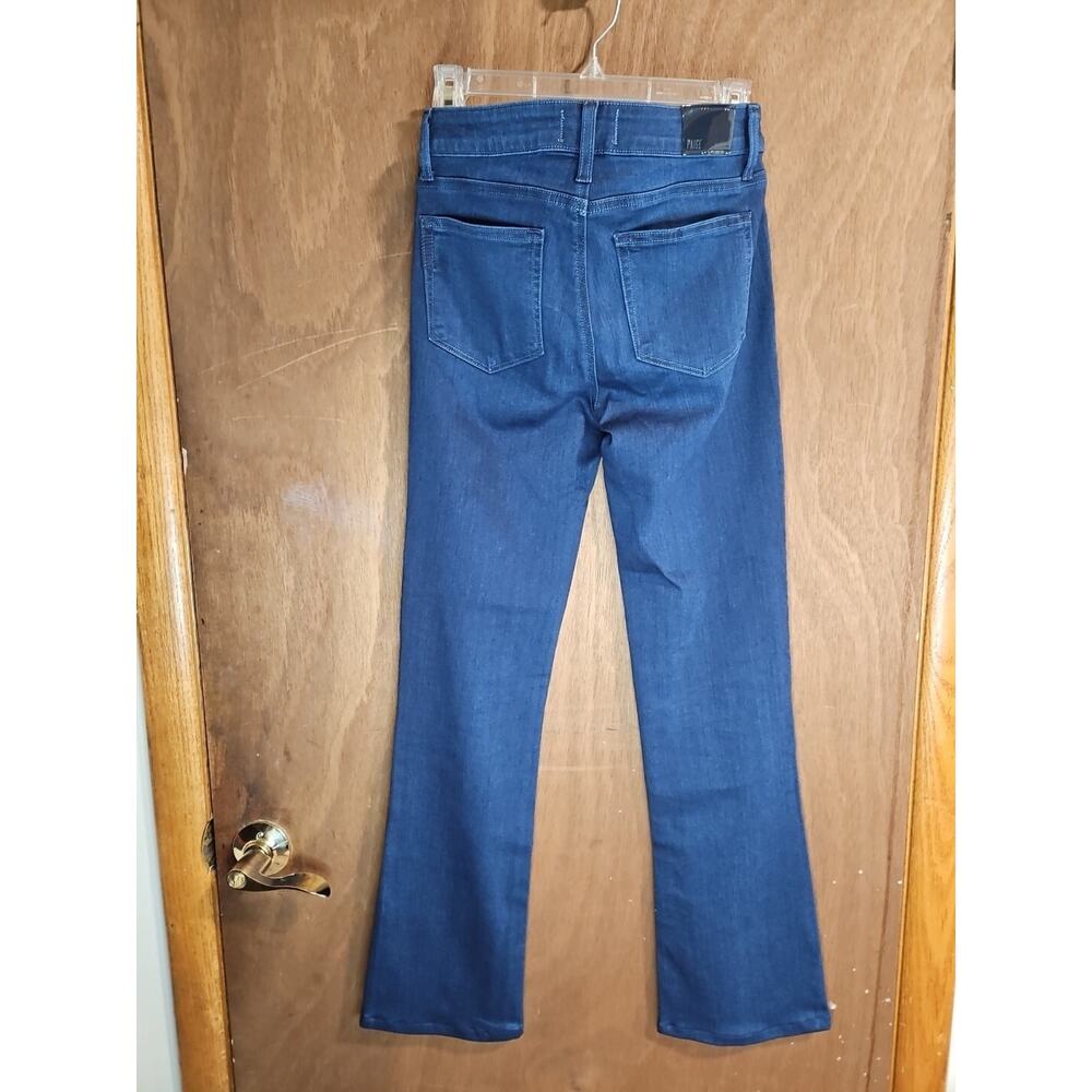 PAIGE Dark Wash HONOLULU High Rise Boot Cut BLACK LABEL Blue Jeans 28x30 *EUC - Picture 8 of 16